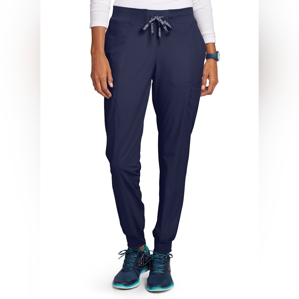 Medcouture peaches jogger scrub pants Size Medium - Navy Blue